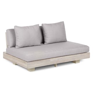 Lubek 50" Outdoor Low Loveseat - Beach Sand