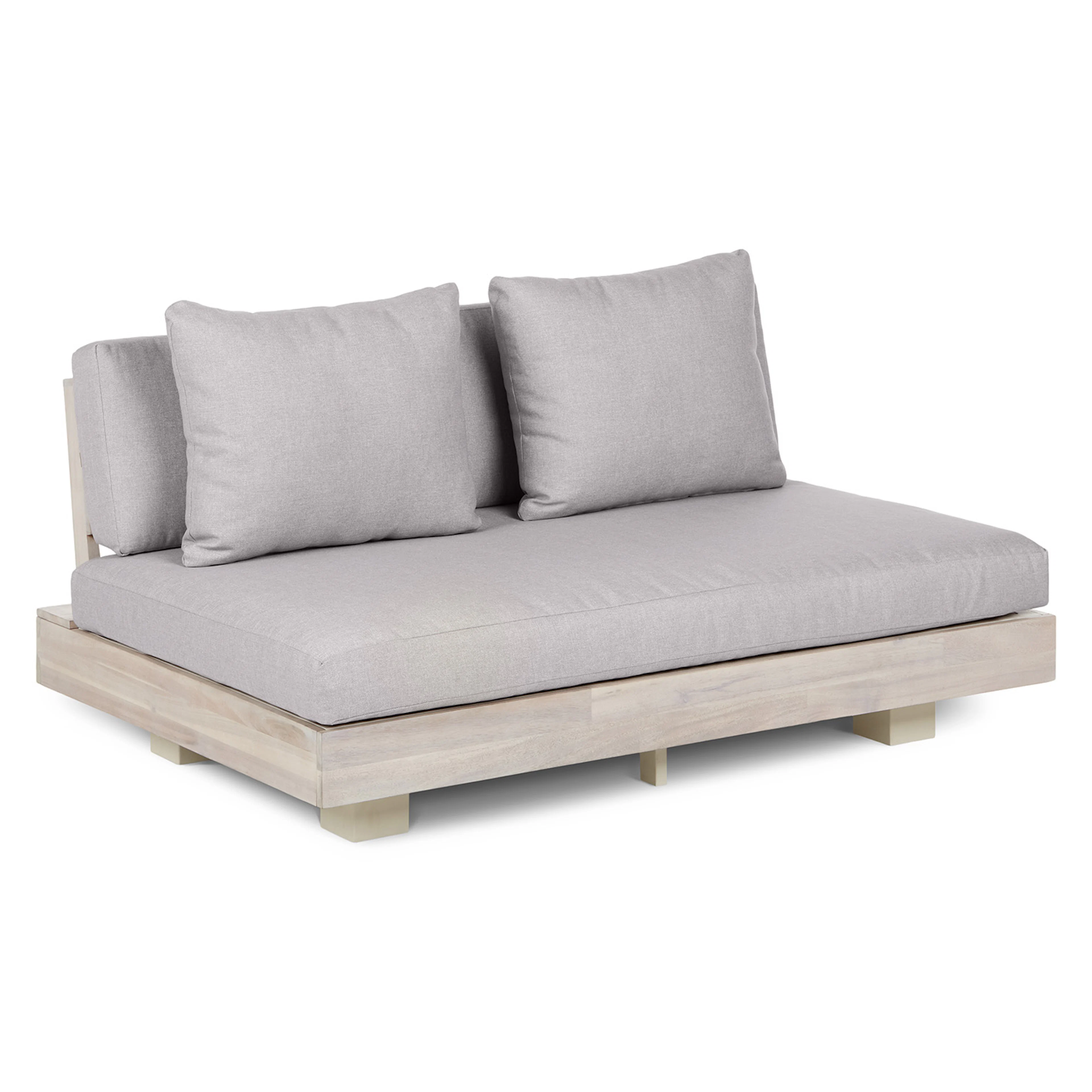 Lubek 50" Outdoor Low Loveseat - Beach Sand