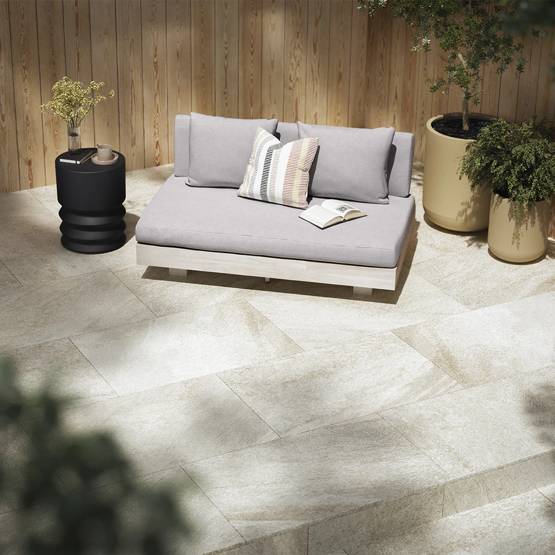 Lubek 50" Outdoor Low Loveseat - Beach Sand
