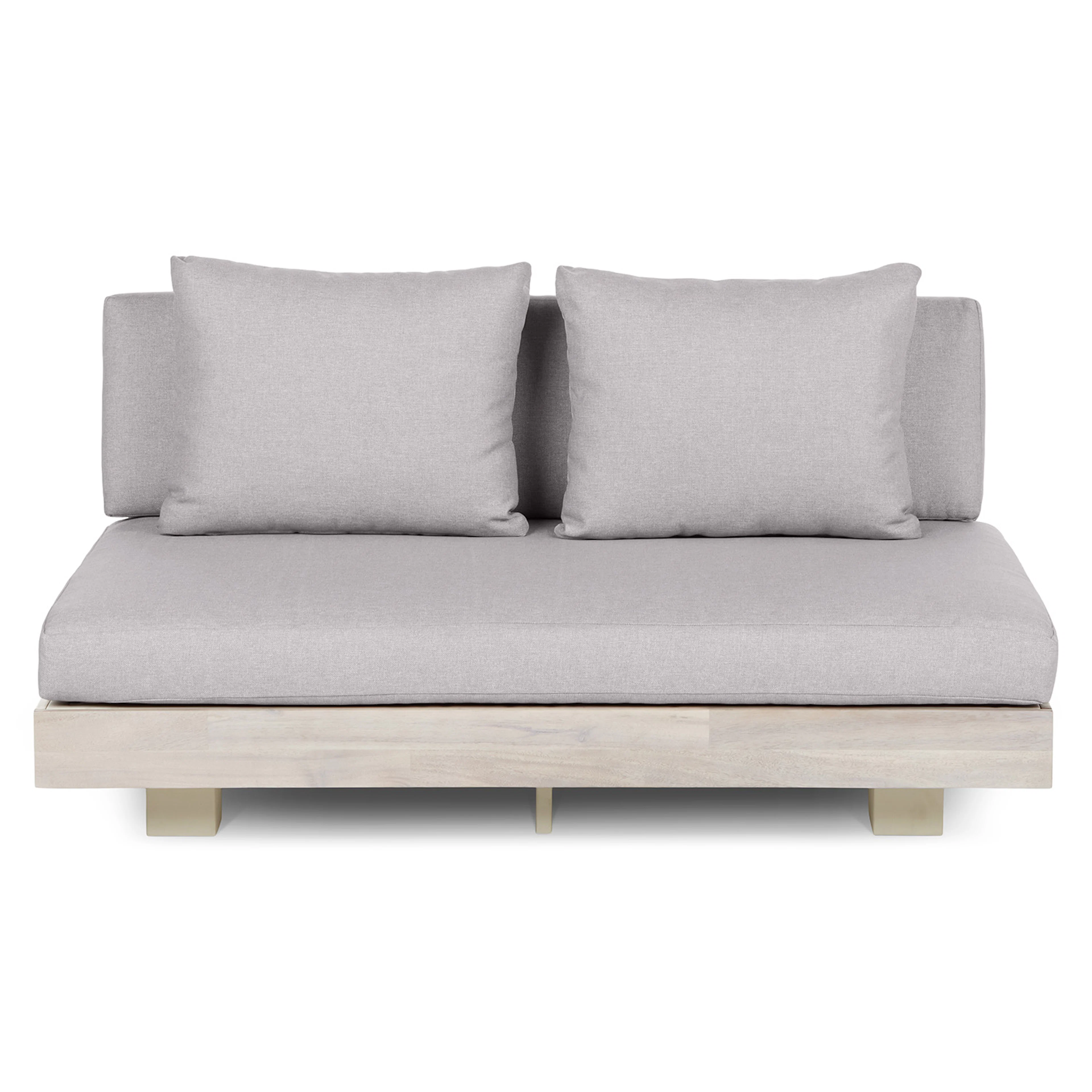 Lubek 50" Outdoor Low Loveseat - Beach Sand