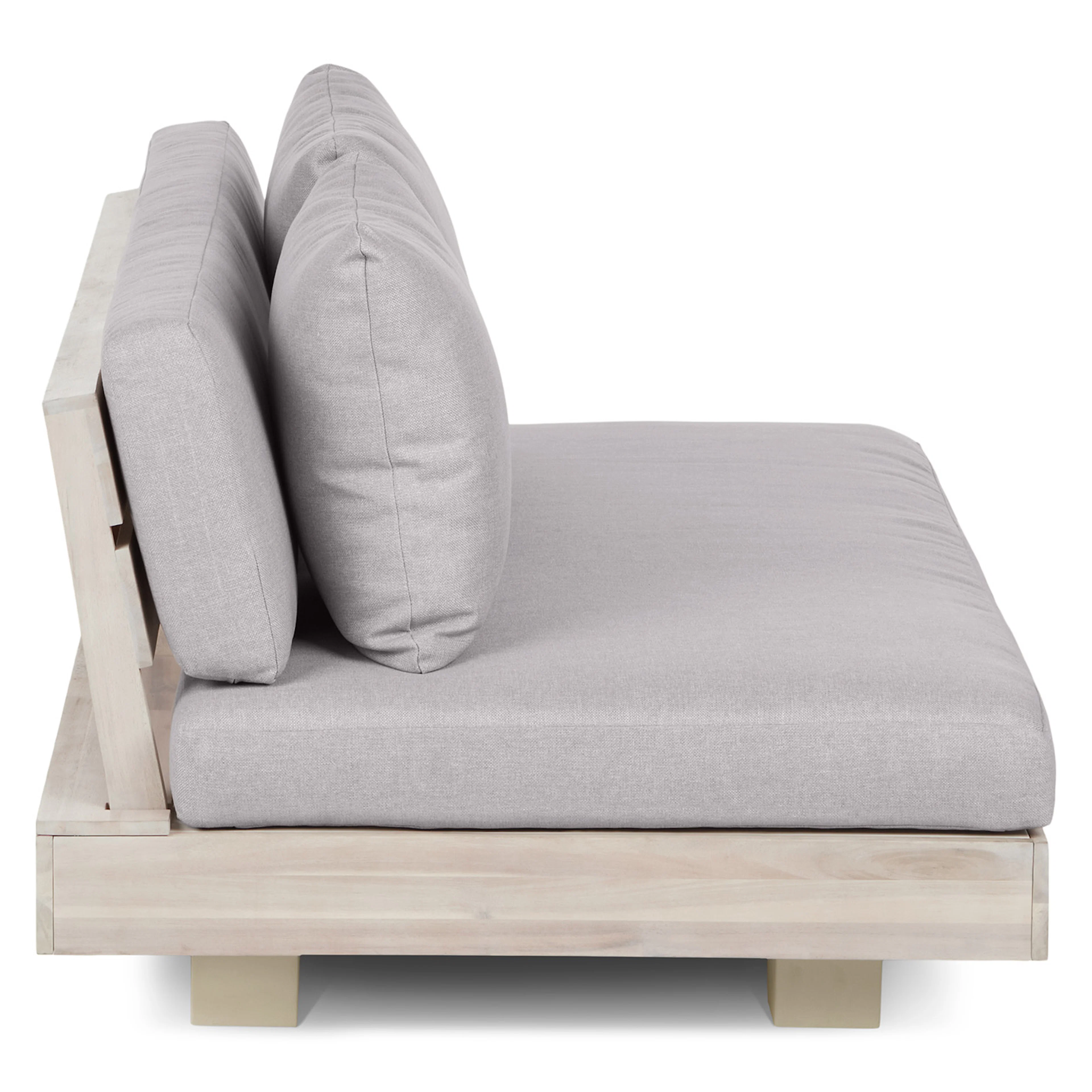Lubek 50" Outdoor Low Loveseat - Beach Sand