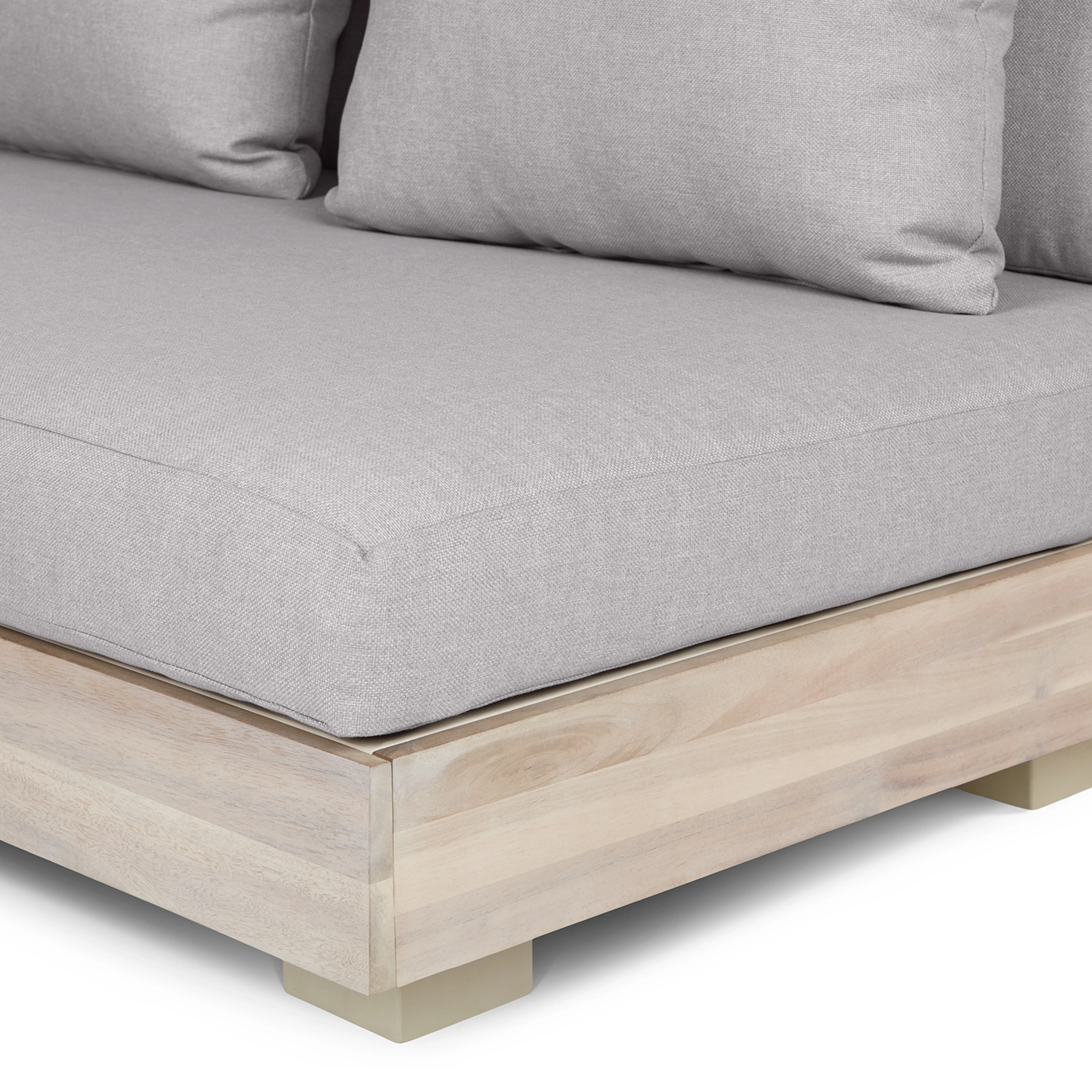 Lubek 50" Outdoor Low Loveseat - Beach Sand