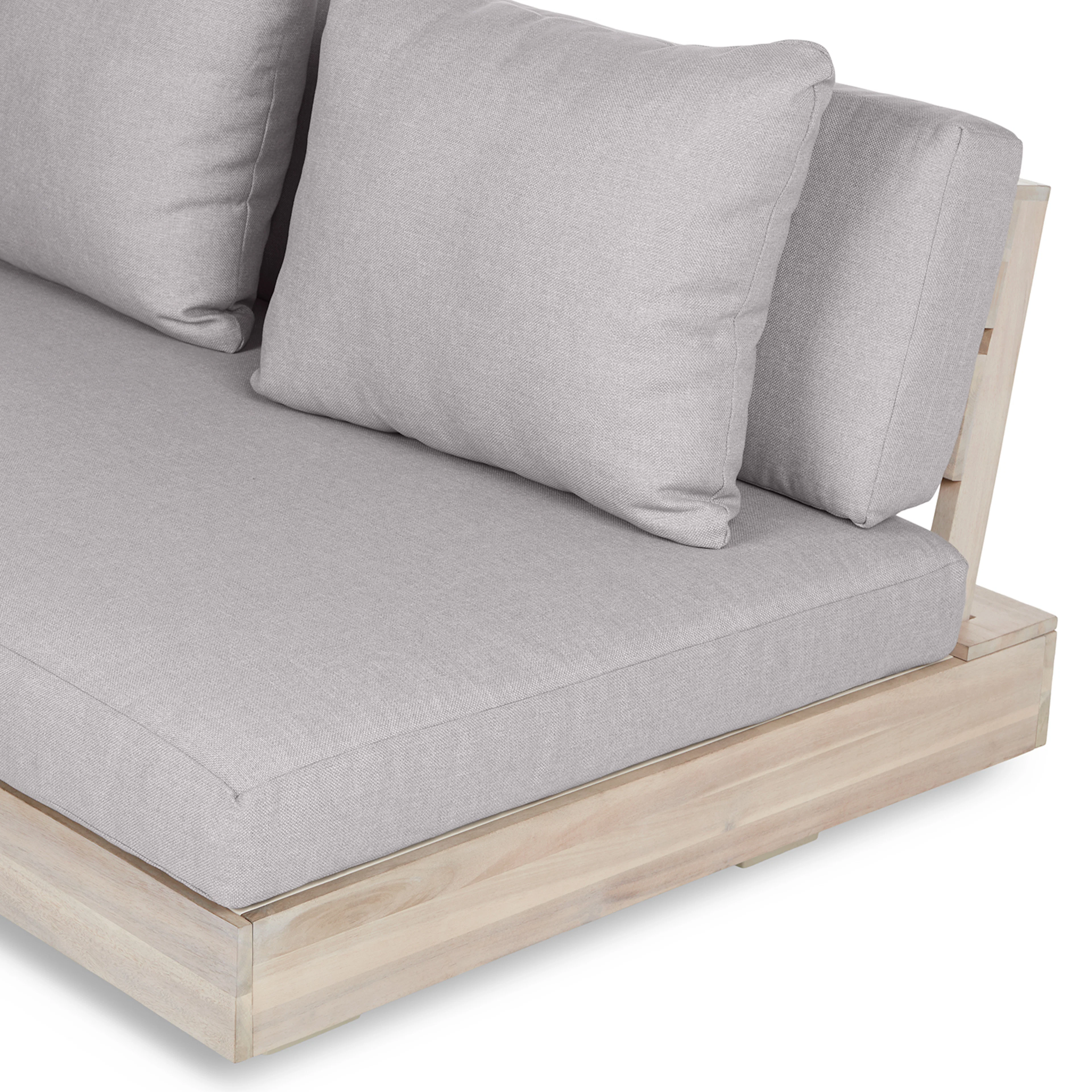 Lubek 50" Outdoor Low Loveseat - Beach Sand