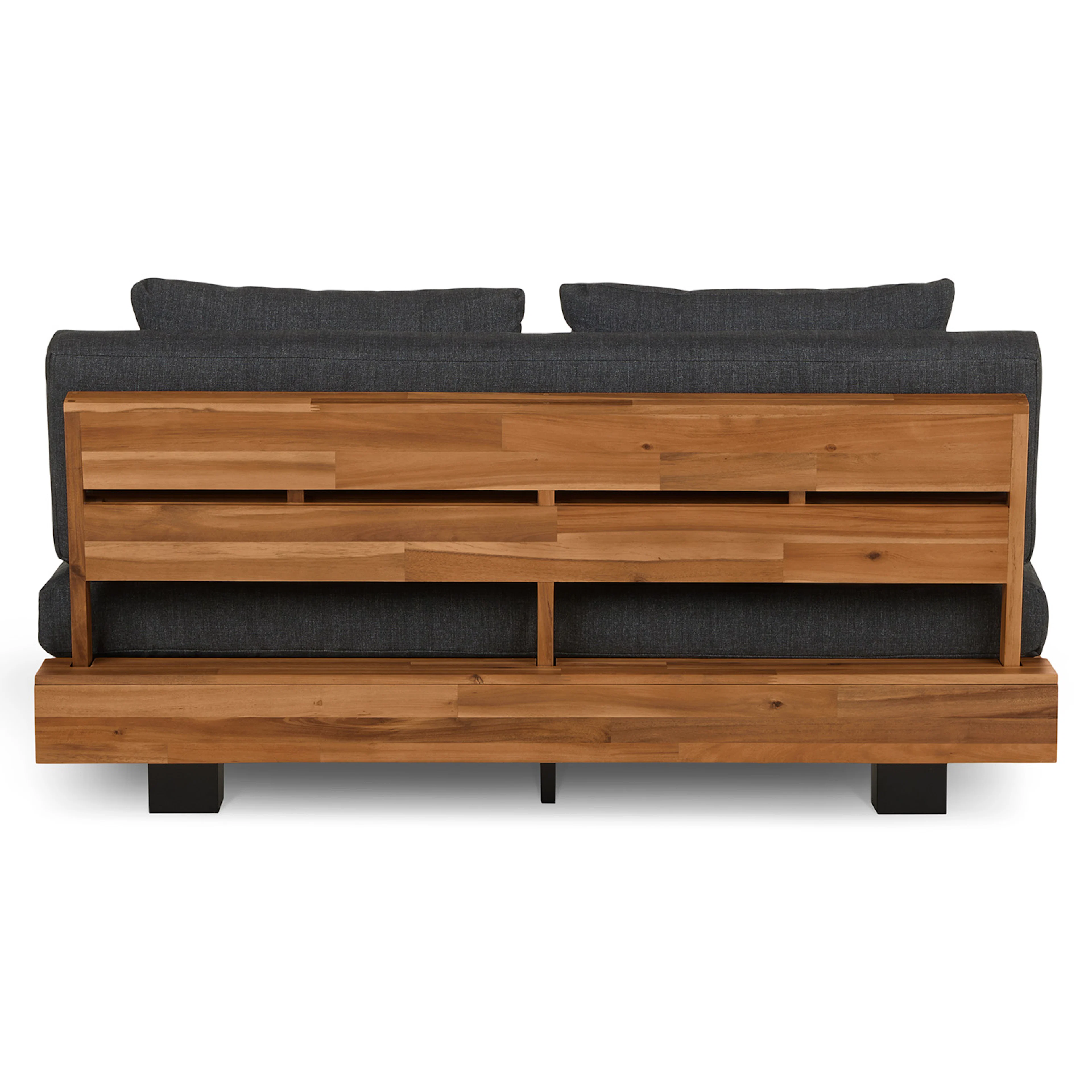Lubek 50" Outdoor Low Loveseat - Slate Gray