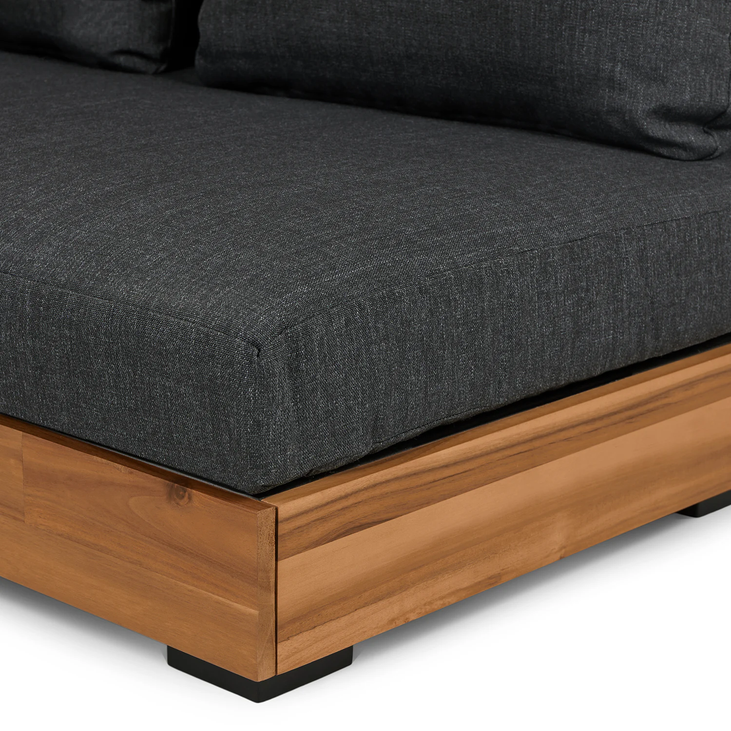 Lubek 50" Outdoor Low Loveseat - Slate Gray