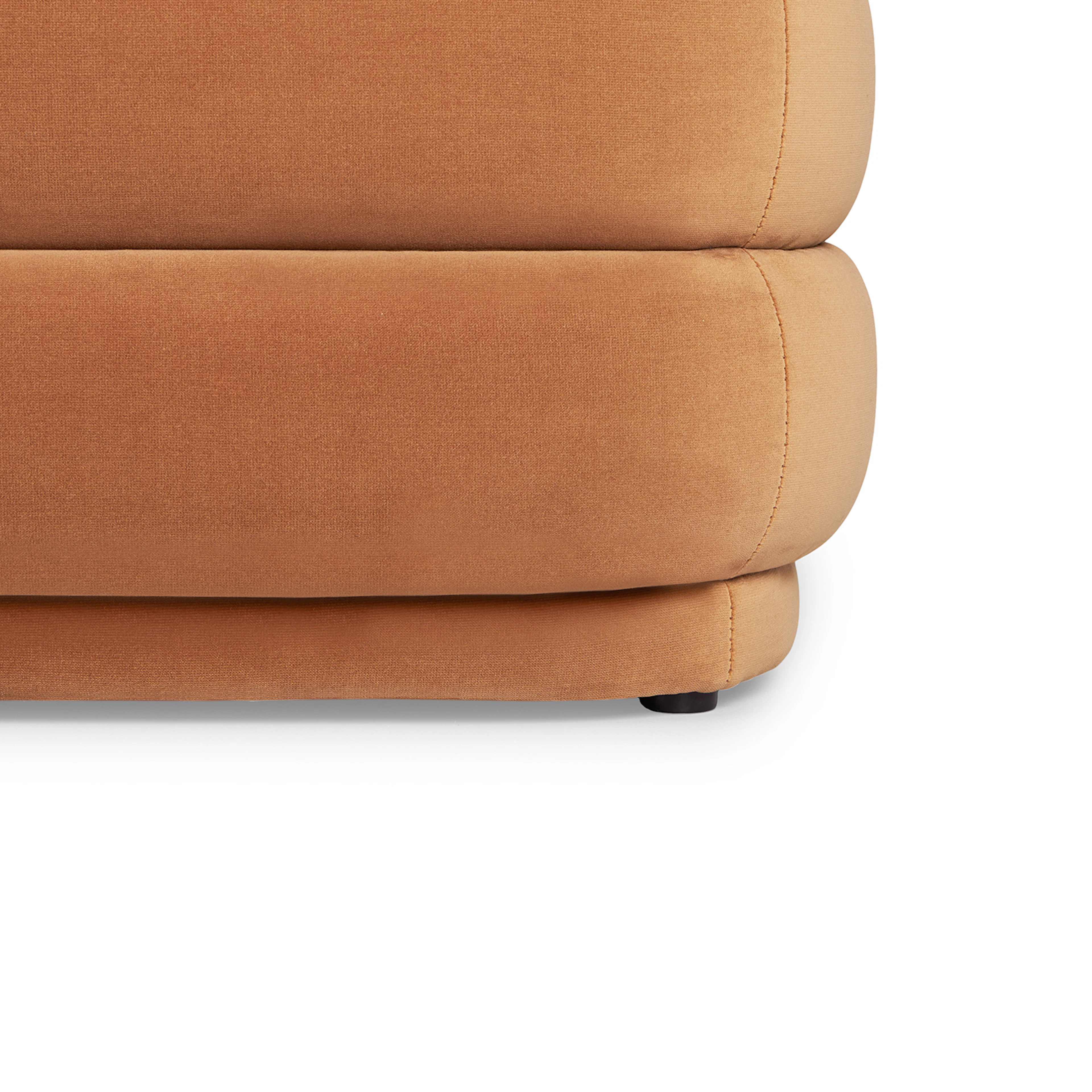 Rolph 55.5" Velvet Storage Bench - Pacific Rust