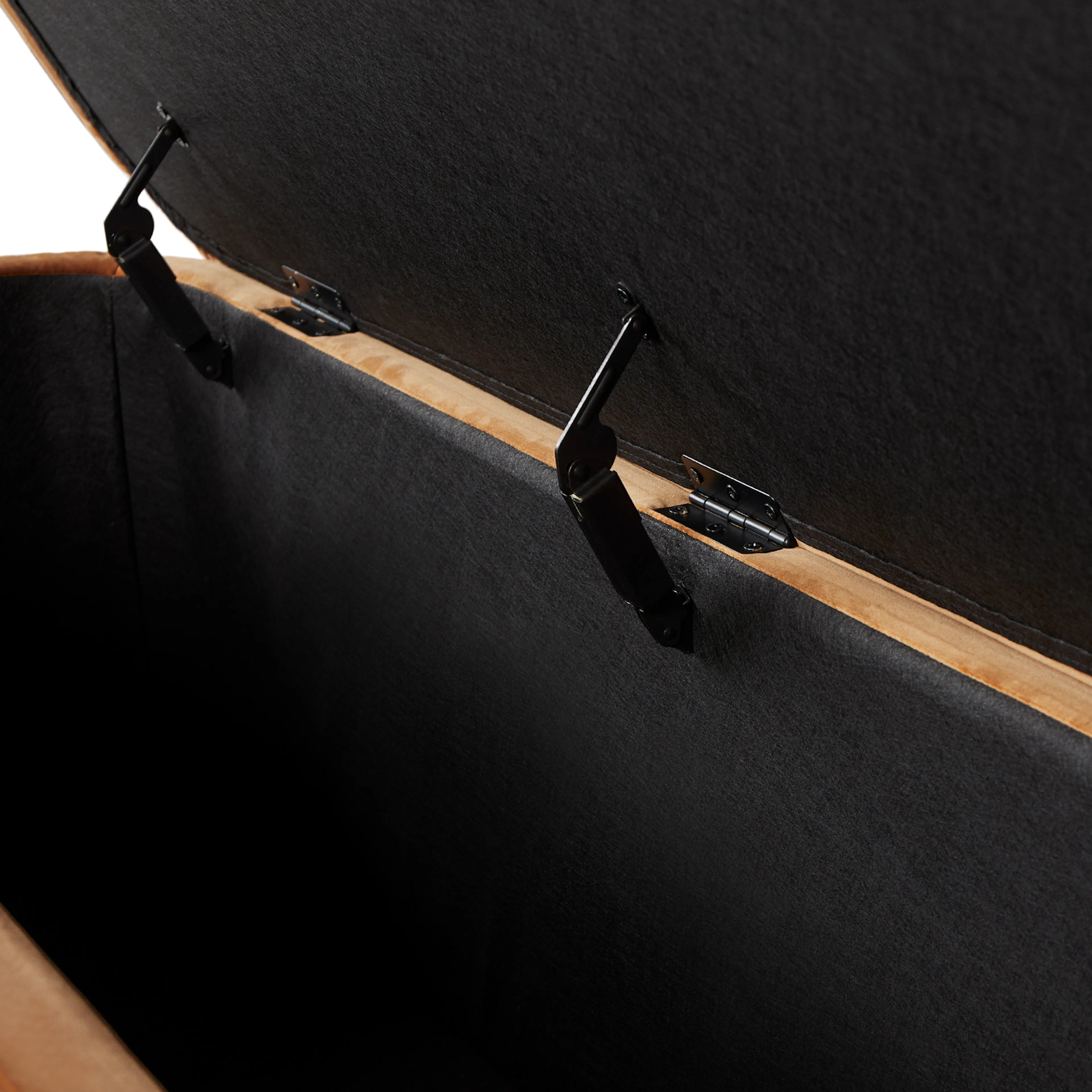 Rolph 55.5" Velvet Storage Bench - Pacific Rust