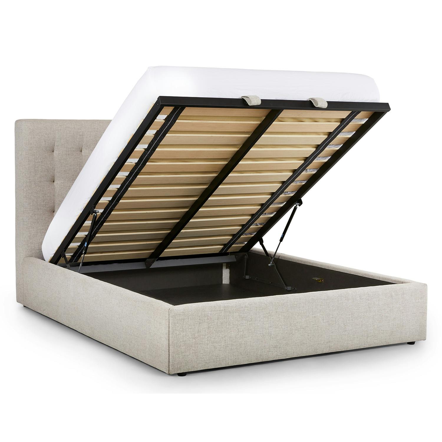 Sven King Tufted Bed - Birch Ivory - Thumbnail 2