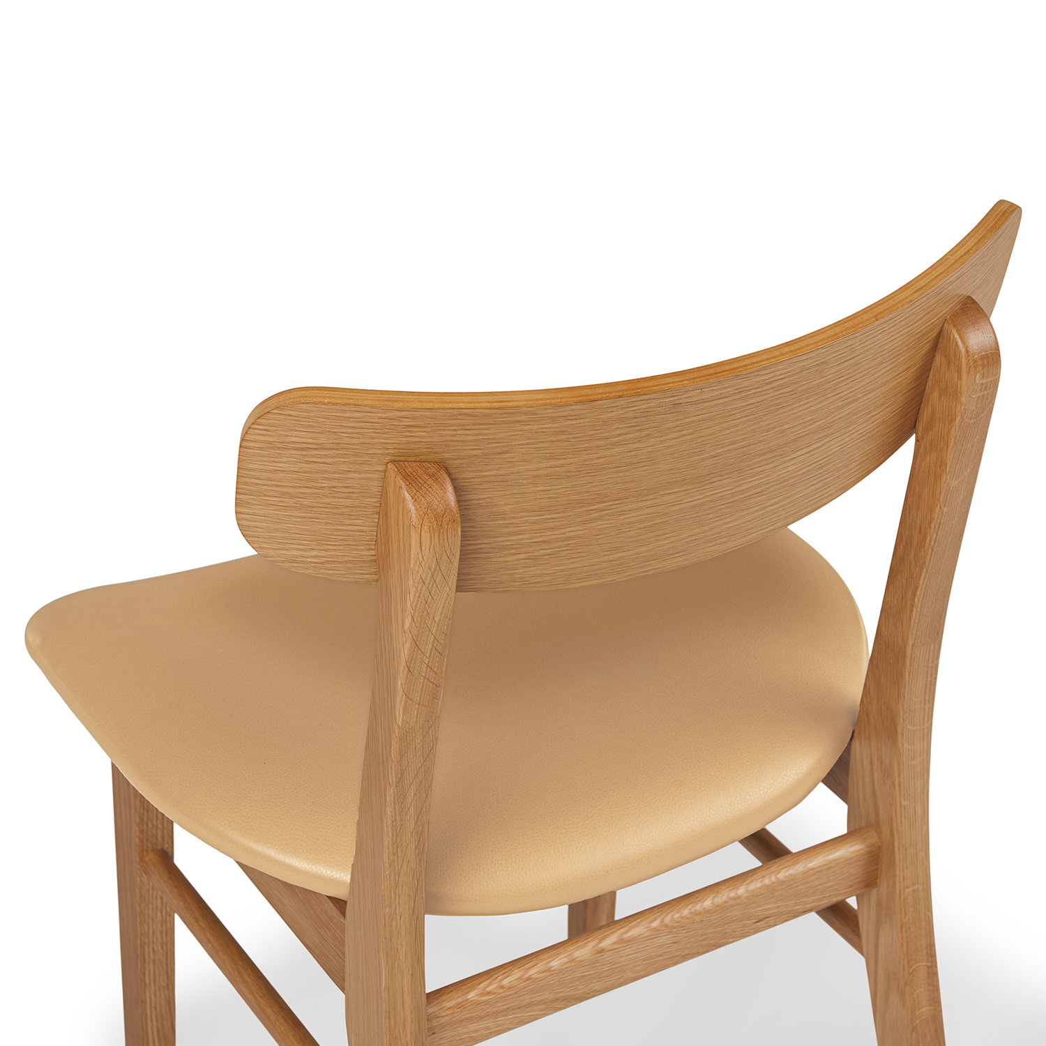 Ecole Oak & Roam Tan Leather Dining Chair | Article