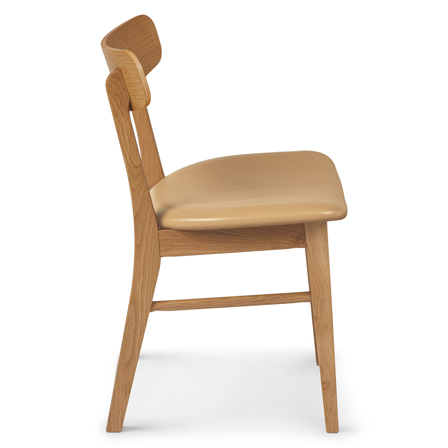 Ecole Oak & Roam Tan Leather Dining Chair | Article