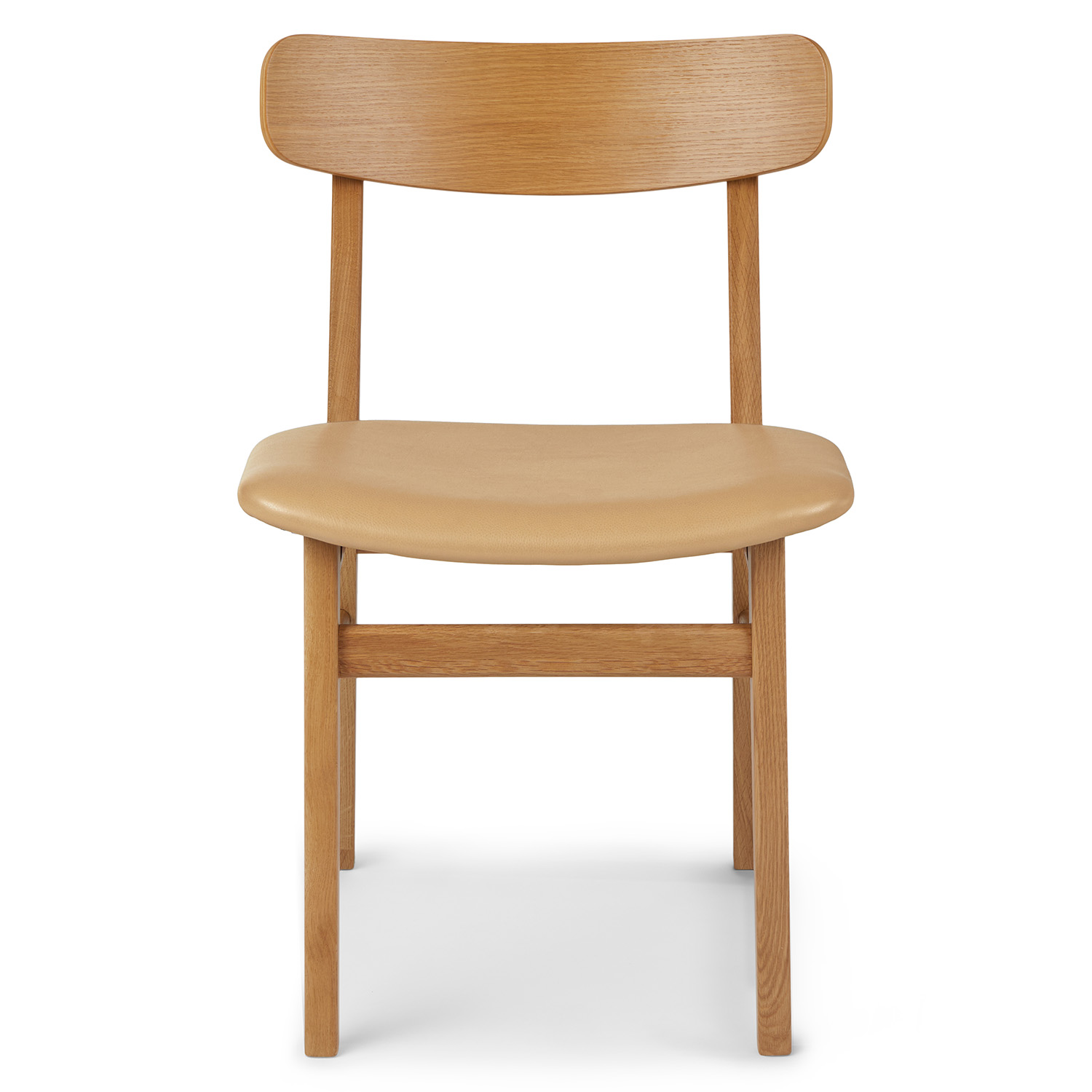 Ecole Oak & Roam Tan Leather Dining Chair | Article