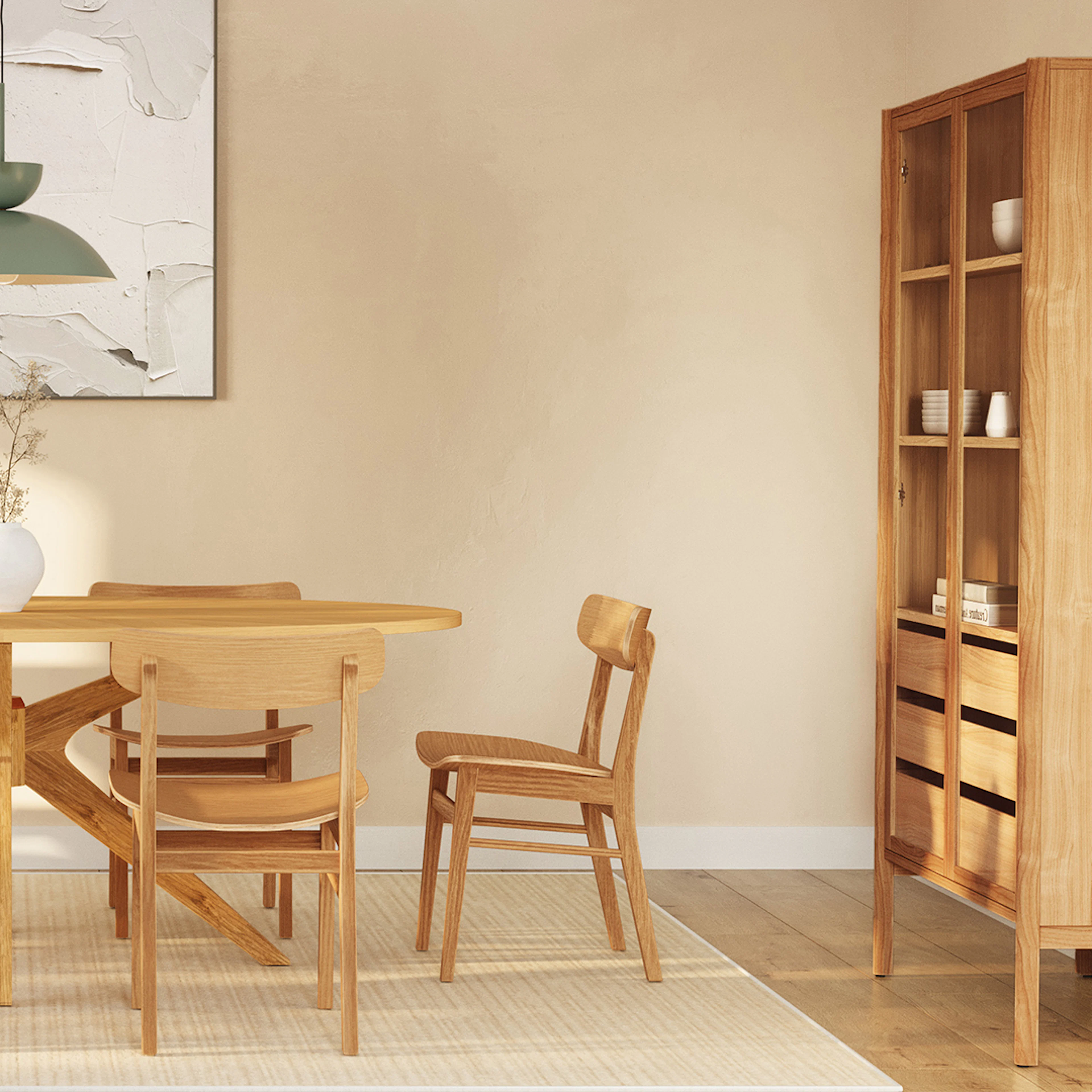 Ecole Oak Dining Chair | Mid-Century Modern Comfort