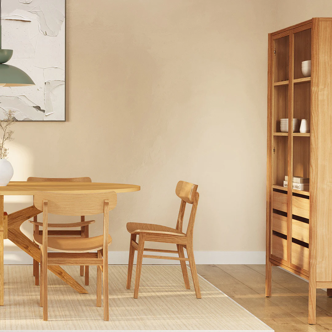 Ecole Oak Dining Chair | Mid-Century Modern Comfort