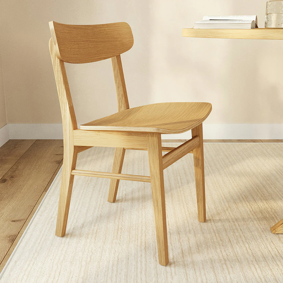 Ecole Oak Dining Chair | Mid-Century Modern Comfort