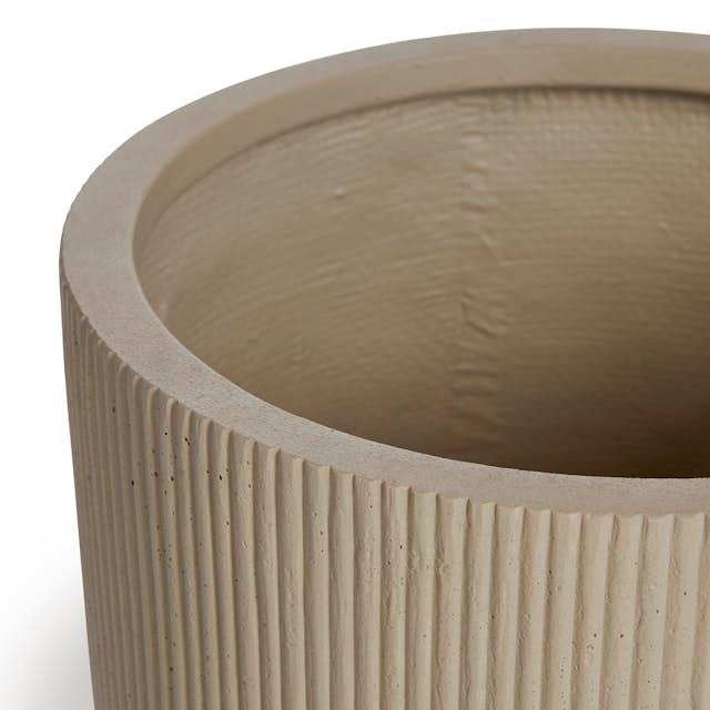 Reya Limestone Cream Small Outdoor Planter | Article