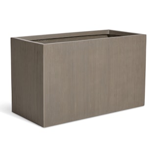 Reya Rectangular Indoor/Outdoor Planter - Concrete Gray