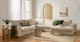 Beta Quartz White Right Conversational Sectional - Gallery View 2 of 10.