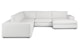 Beta Quartz White Right Conversational Sectional - Gallery View 3 of 10.