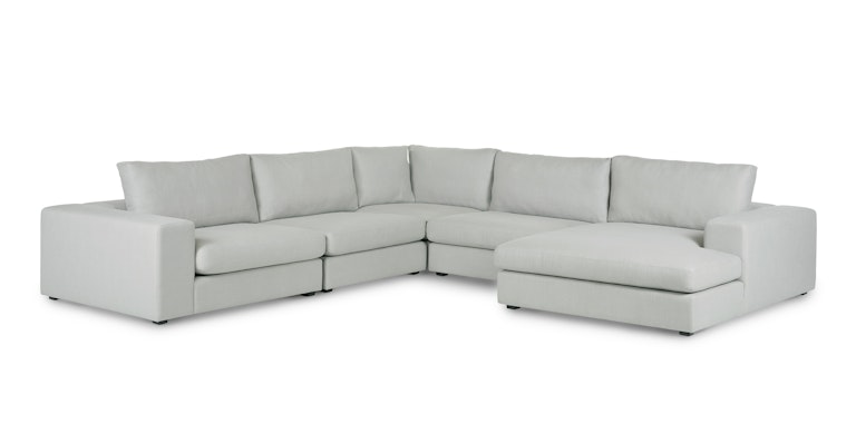 Beta Welsh Gray Right Conversational Sectional - Primary View 1 of 14 (Open Fullscreen View).