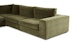 Beta Cypress Green Left Conversational Sectional - Gallery View 9 of 10.