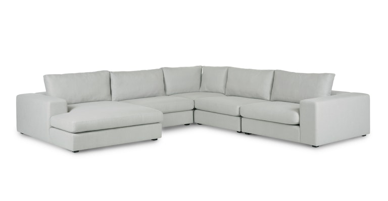 Beta Welsh Gray Left Conversational Sectional - Primary View 1 of 14 (Open Fullscreen View).