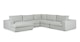 Beta Welsh Gray Left Conversational Sectional - Gallery View 1 of 14.