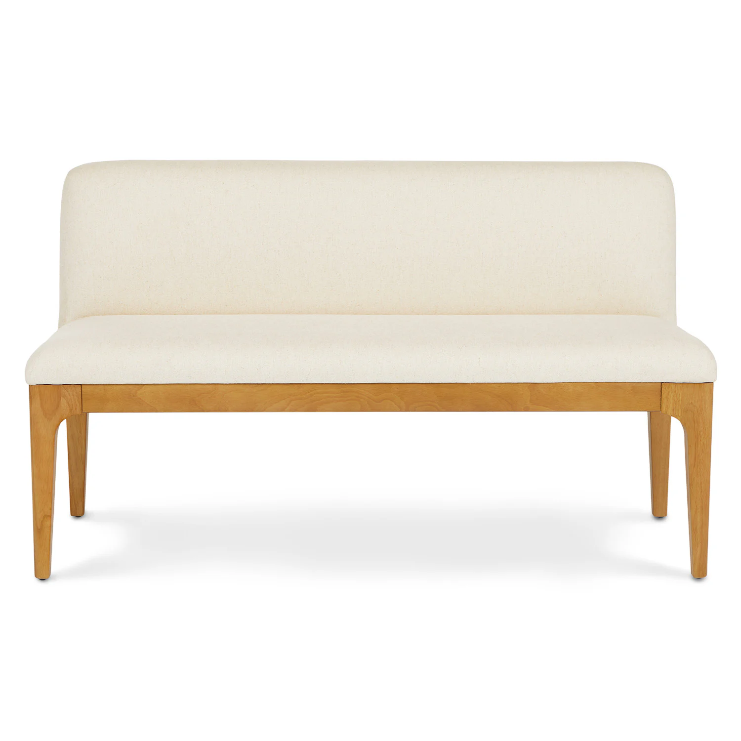 Rosin 53" Armless Banquette - Oak and Sand Ivory