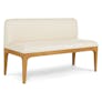 Rosin 53" Armless Banquette - Natural Oak and Sand Ivory