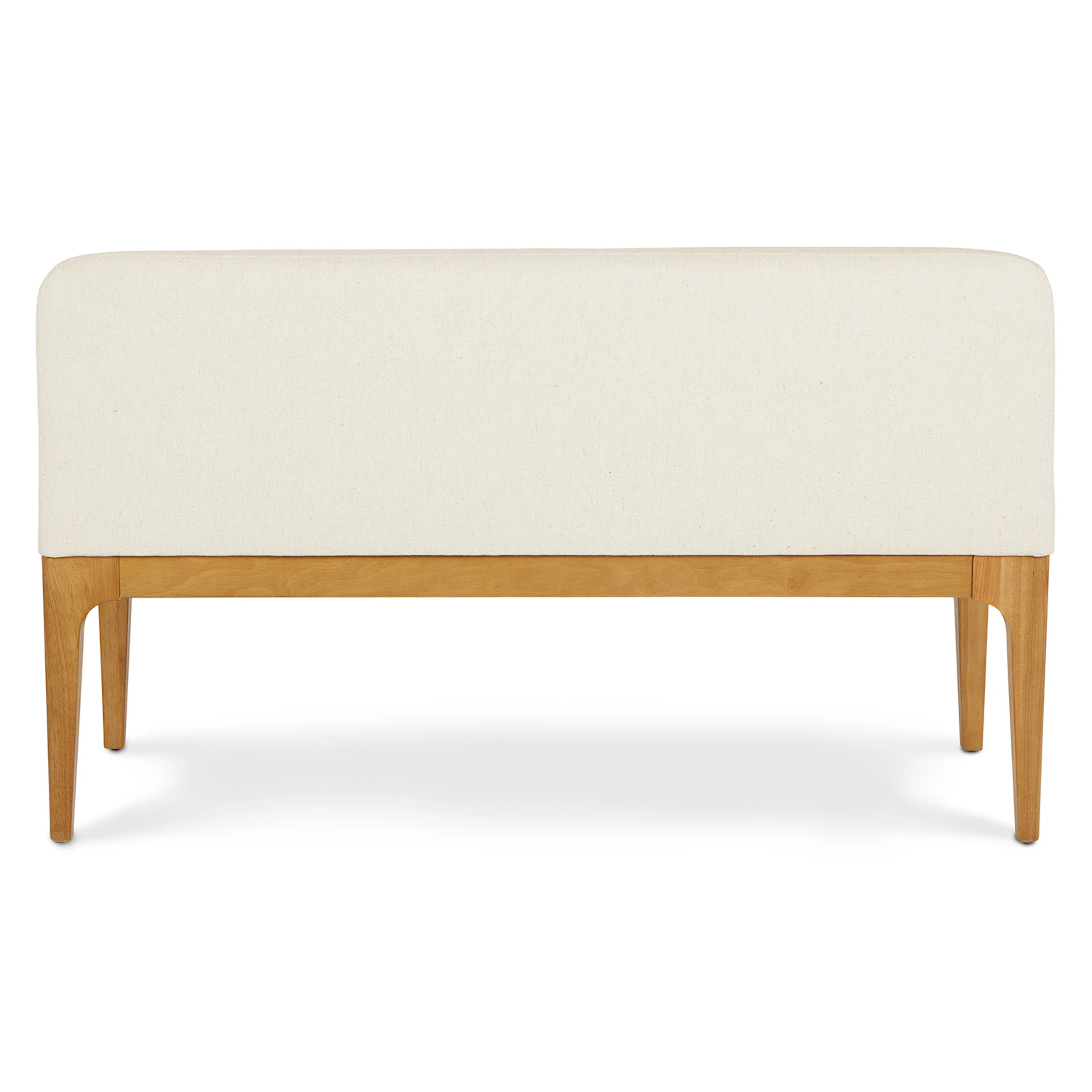 Rosin 53" Armless Banquette - Oak and Sand Ivory