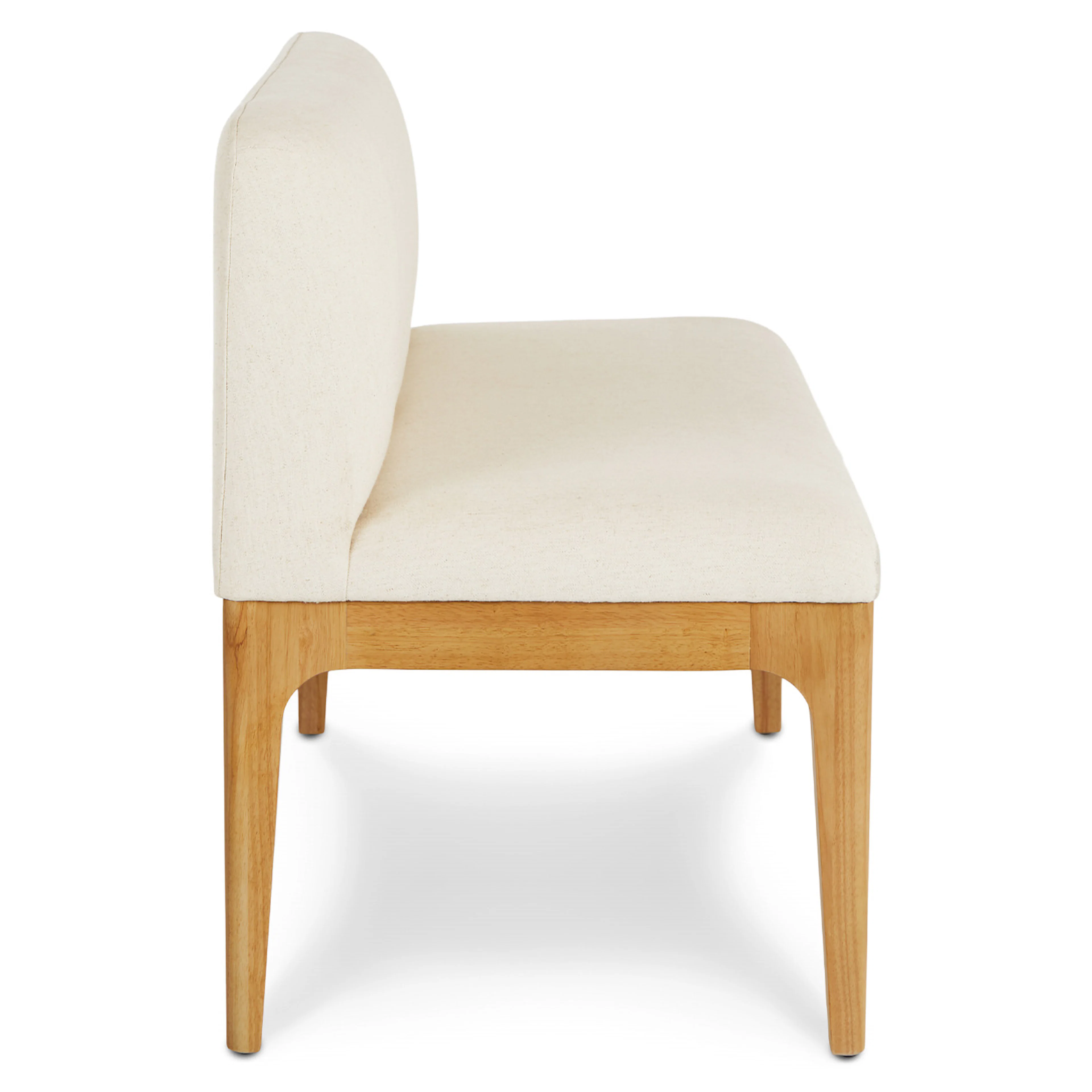 Rosin 53" Armless Banquette - Oak and Sand Ivory