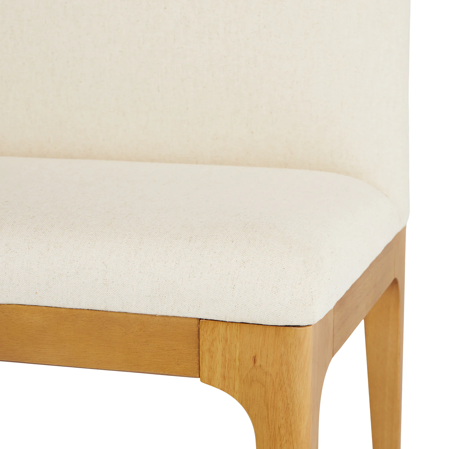 Rosin 53" Armless Banquette - Oak and Sand Ivory