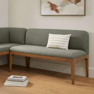 Rosin Welsh Green Armless Banquette