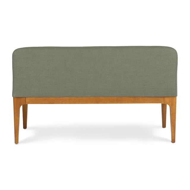 Rosin 53" Armless Banquette - Smoked Oak and Welsh Green