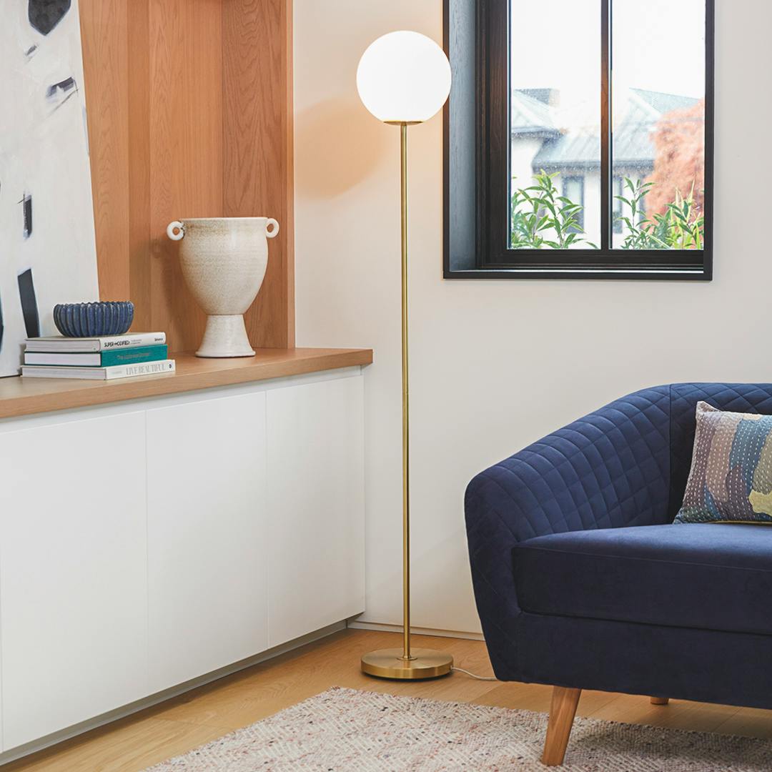 Article Moon 61.5" Floor Lamp — Brushed Gold / 61.5 in