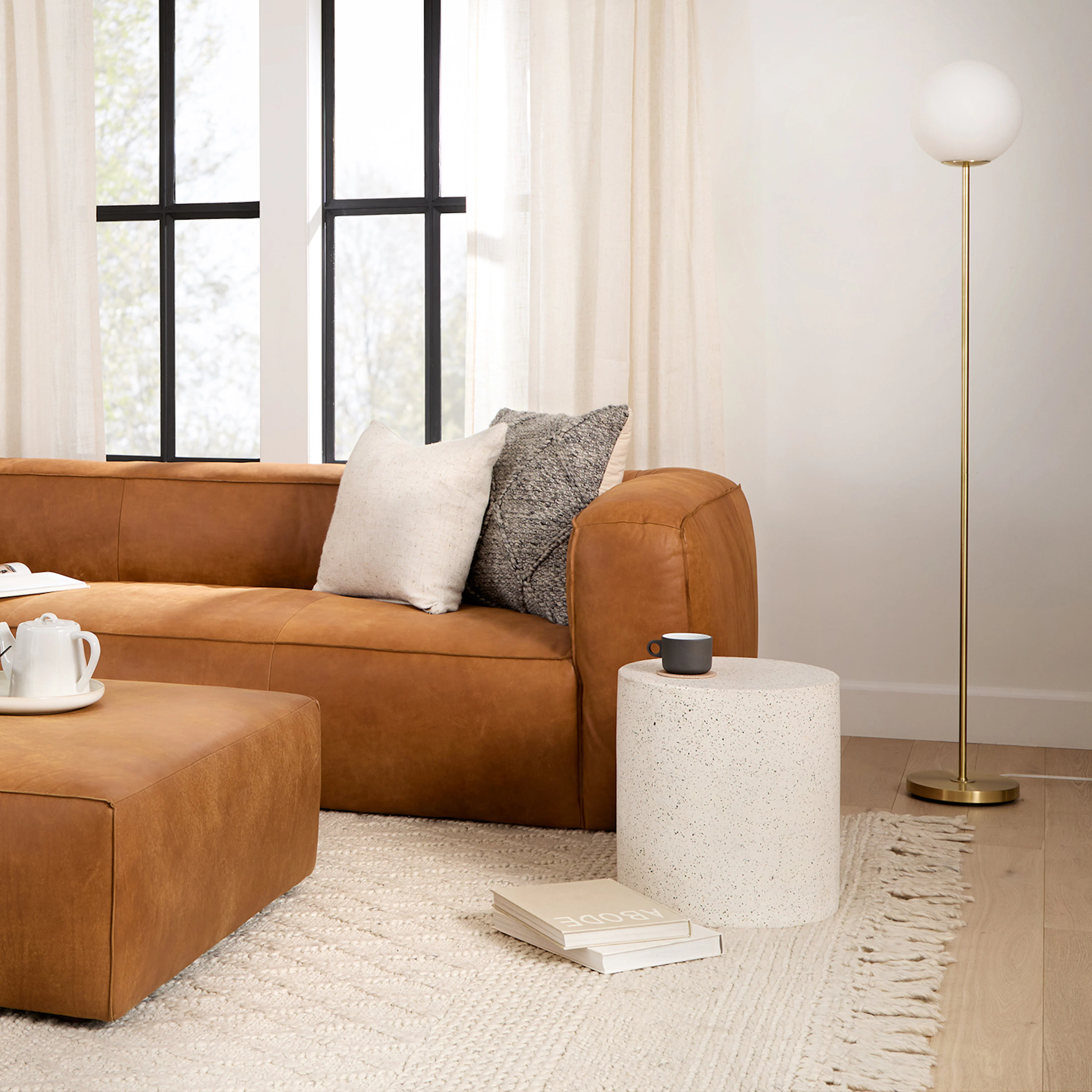 Moon Floor Lamp Gold - Elegant Home Lighting