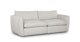 Leigh Silver Ivory 92" Modular Sofa - Gallery View 3 of 9.
