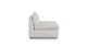 Leigh Silver Ivory Armless Chair Module - Gallery View 4 of 9.