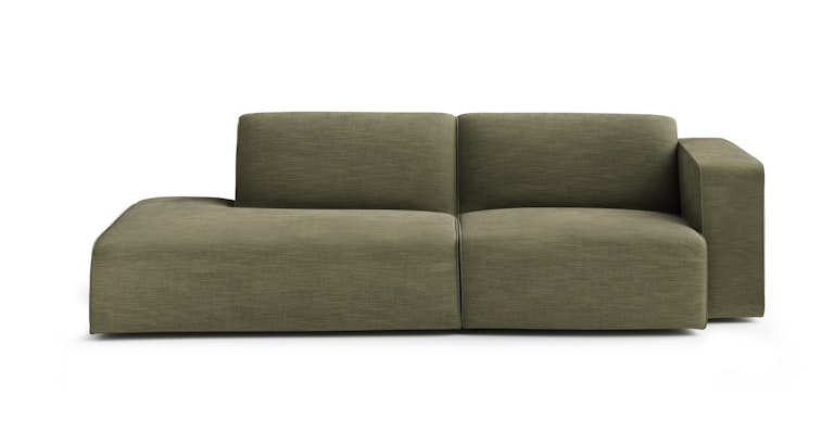 Sanna Magnet Green Right Arm Modular Sofa - Primary View 1 of 15 (Open Fullscreen View).