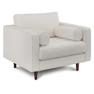 Sven 42" Tufted Lounge Chair - Biscuit Cream
