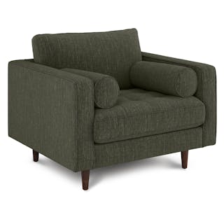 Sven 42" Tufted Lounge Chair - Fir Green