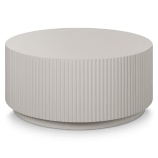 Nordens 35.5" Concrete Coffee Table - Ridge Taupe