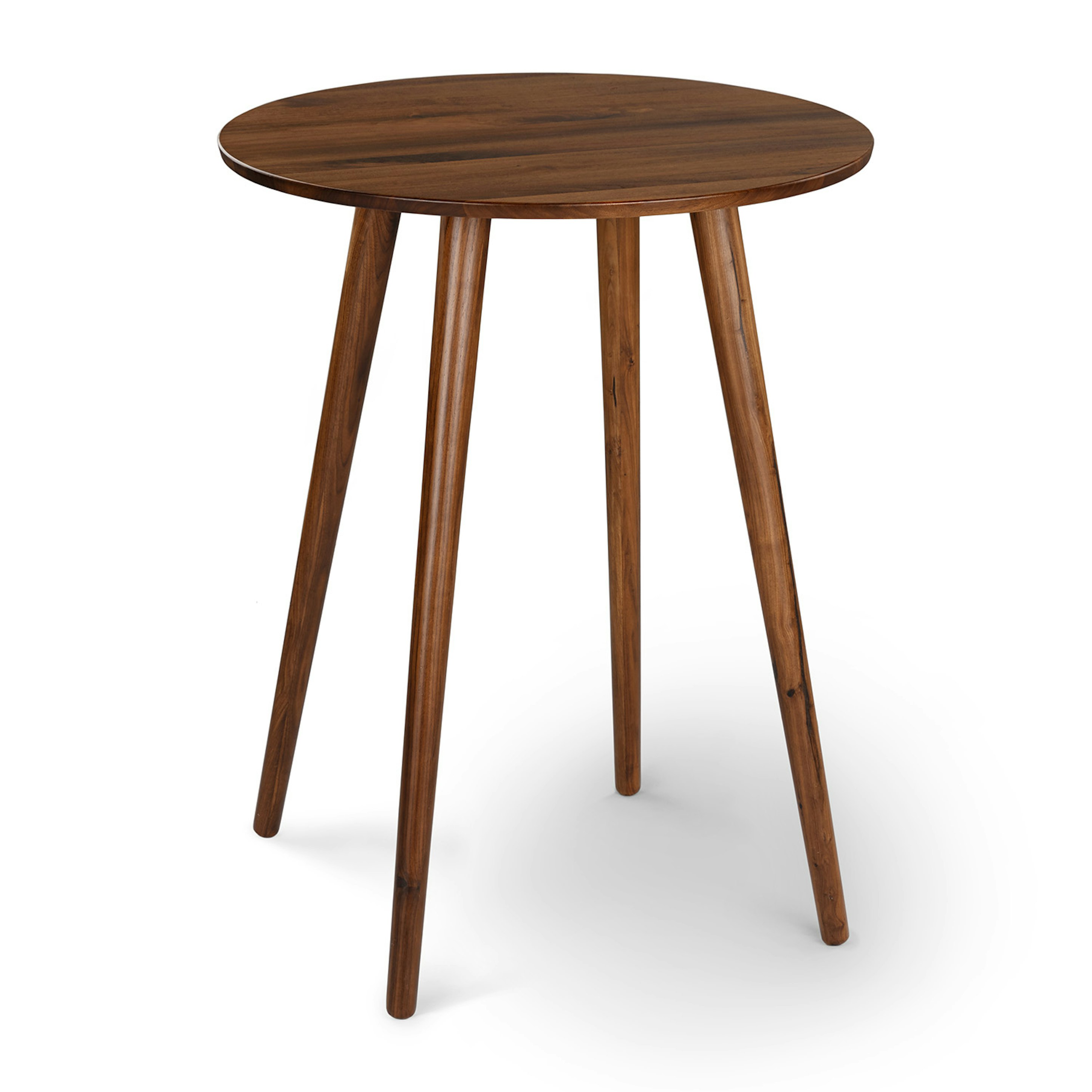 Seno Walnut Round Bar Table - Thumbnail 5