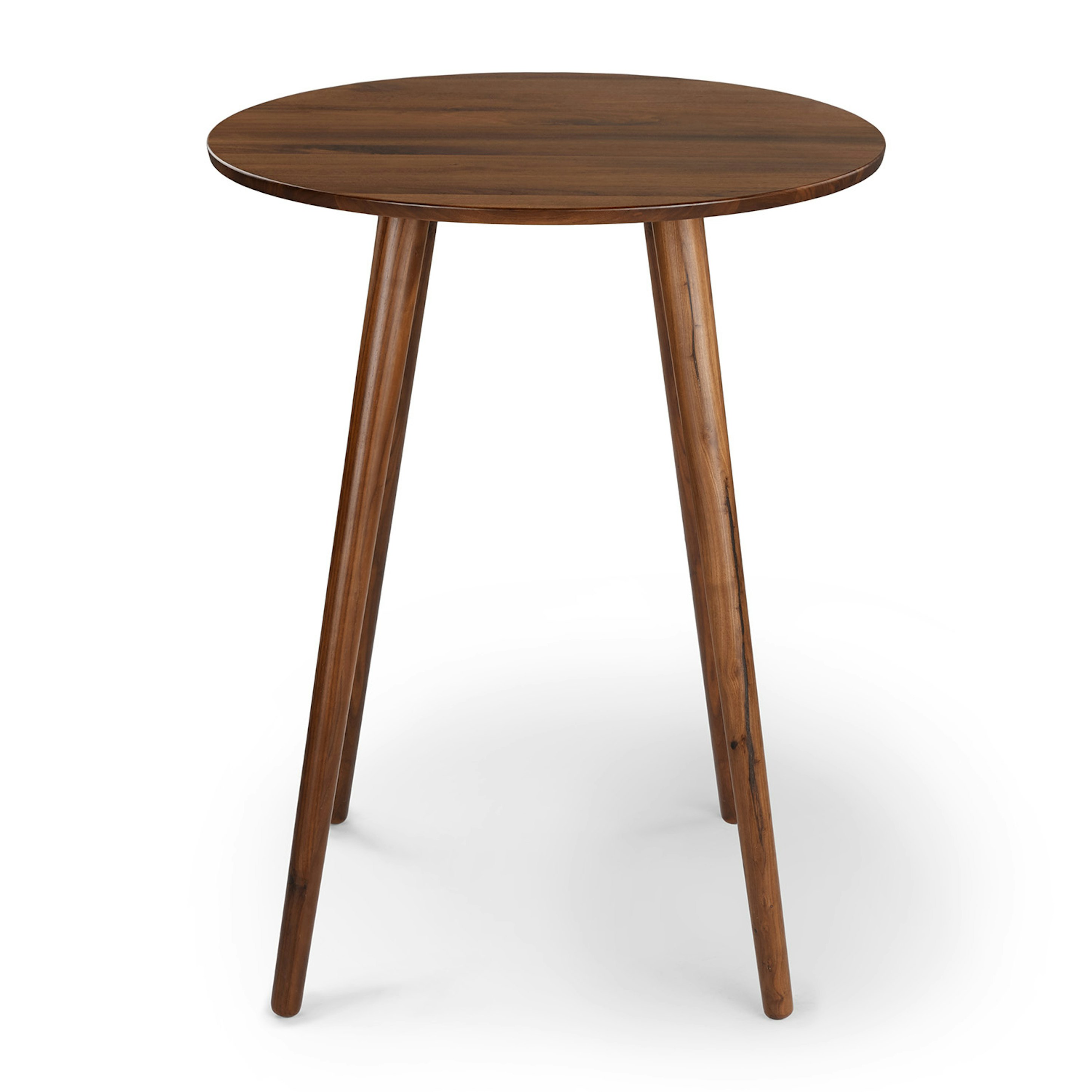 Seno Walnut Round Bar Table - Thumbnail 3