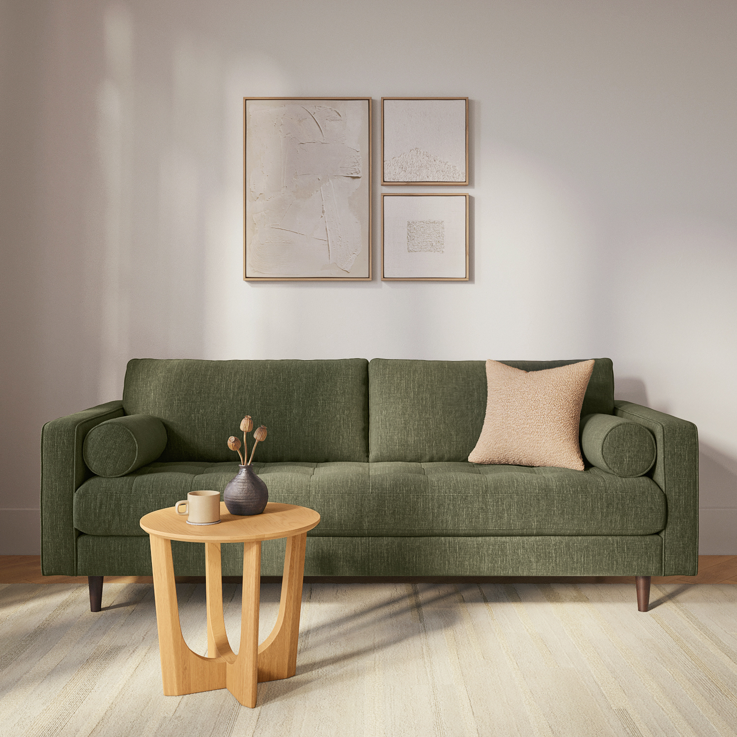 Pine green sofa sales