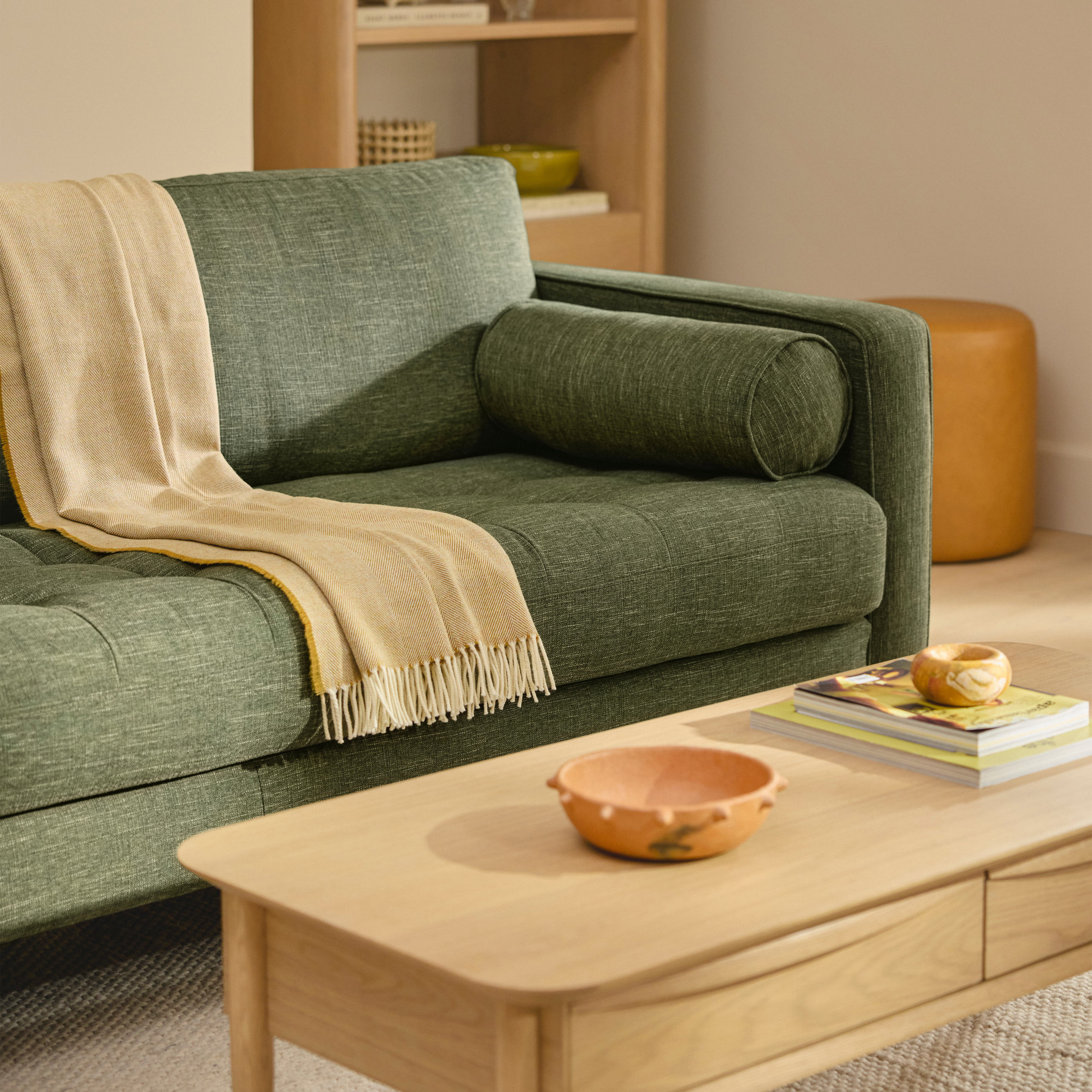 Sven Fir Green Tufted Sofa | Article
