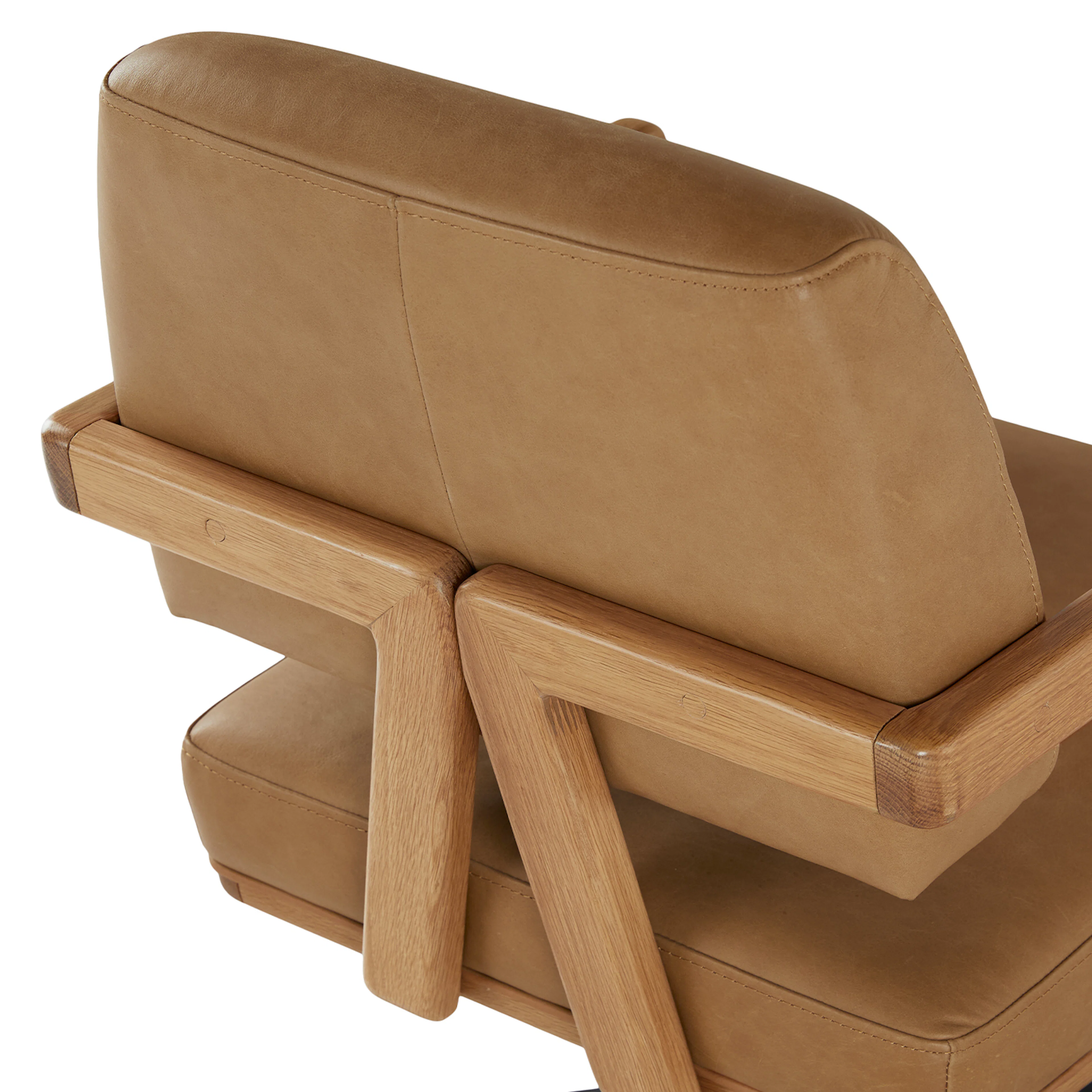Aquila Leather Office Chair - Charme Tan