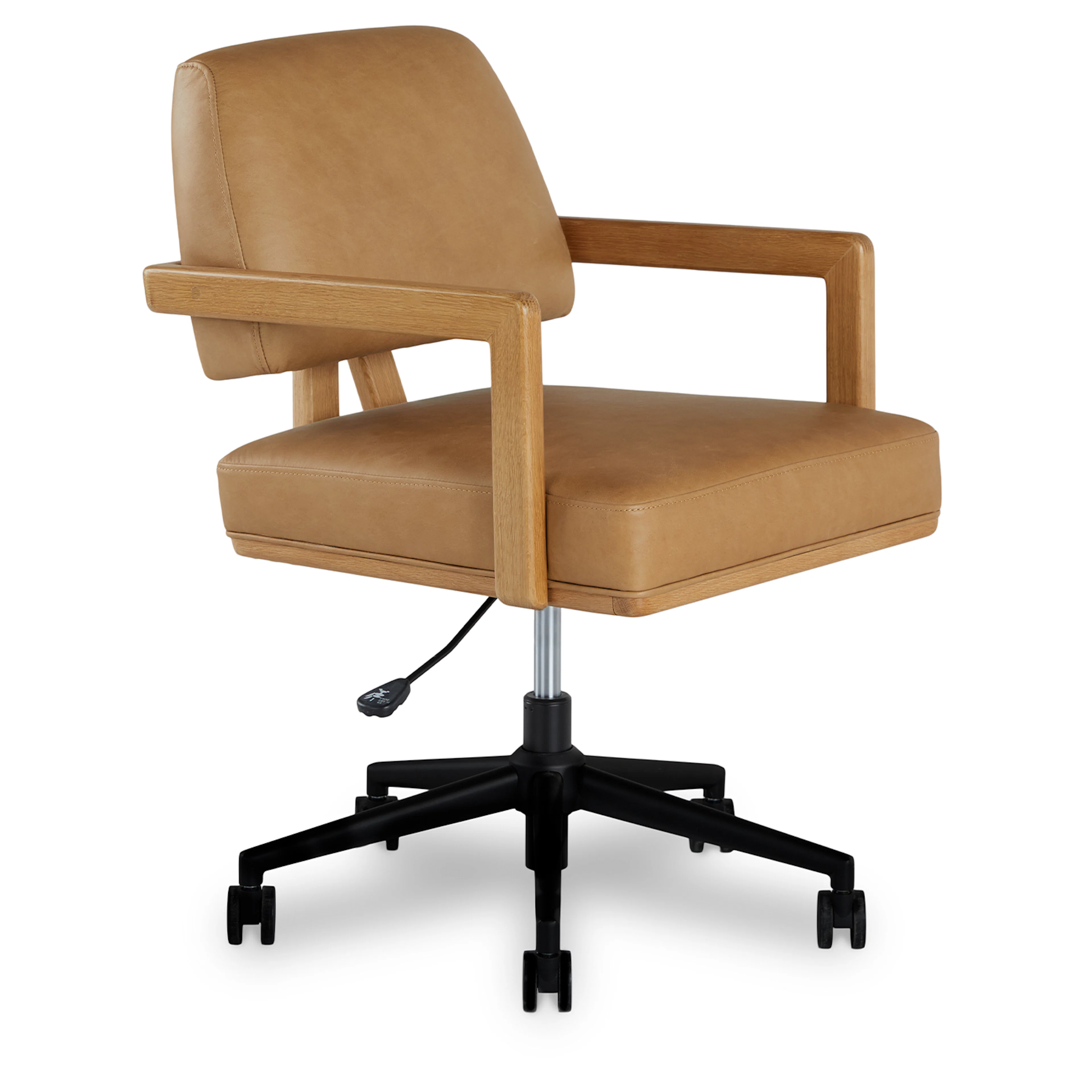Aquila Leather Office Chair - Charme Tan