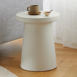 Cabeo White Tall Side Table