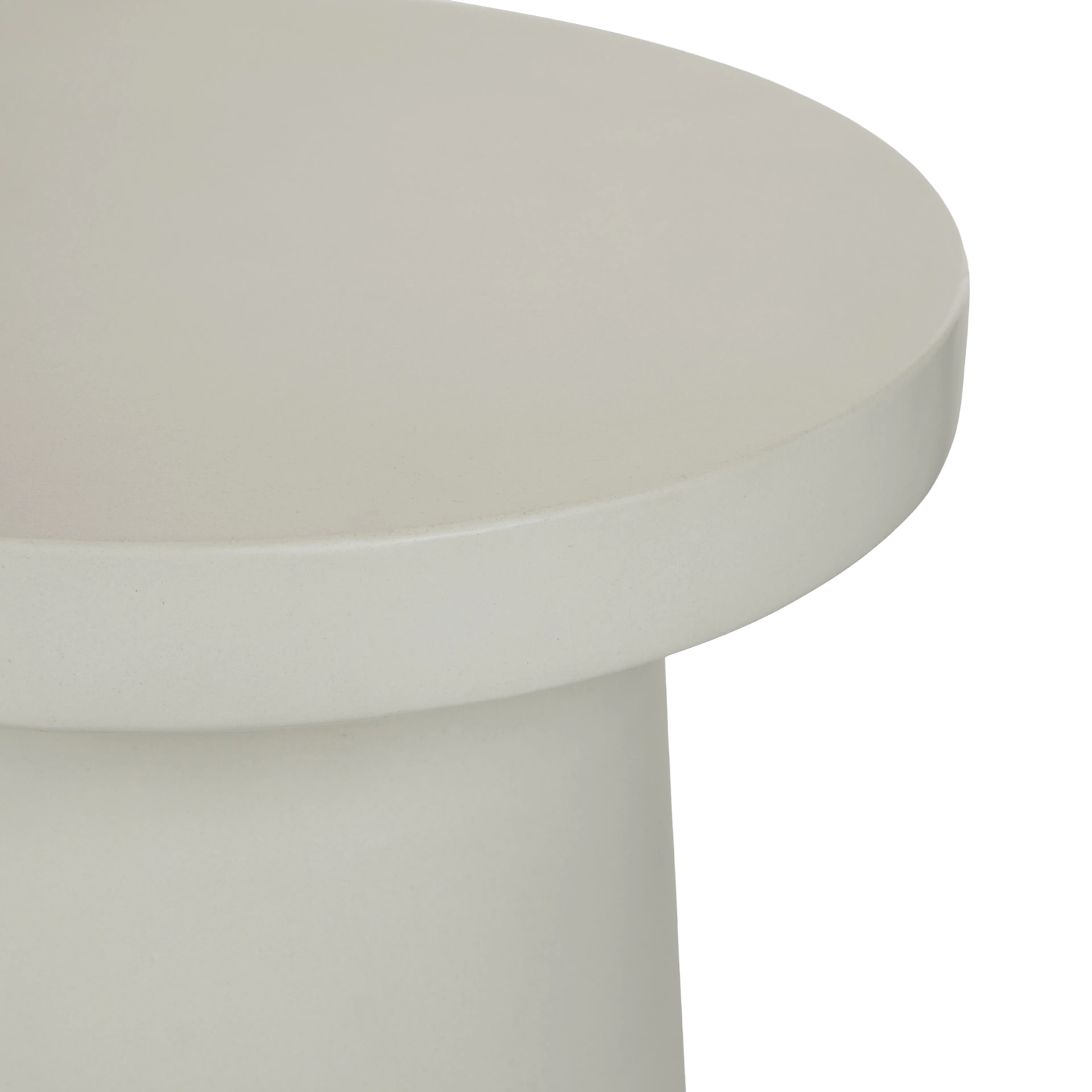 Cabeo Tall Concrete Side Table - White