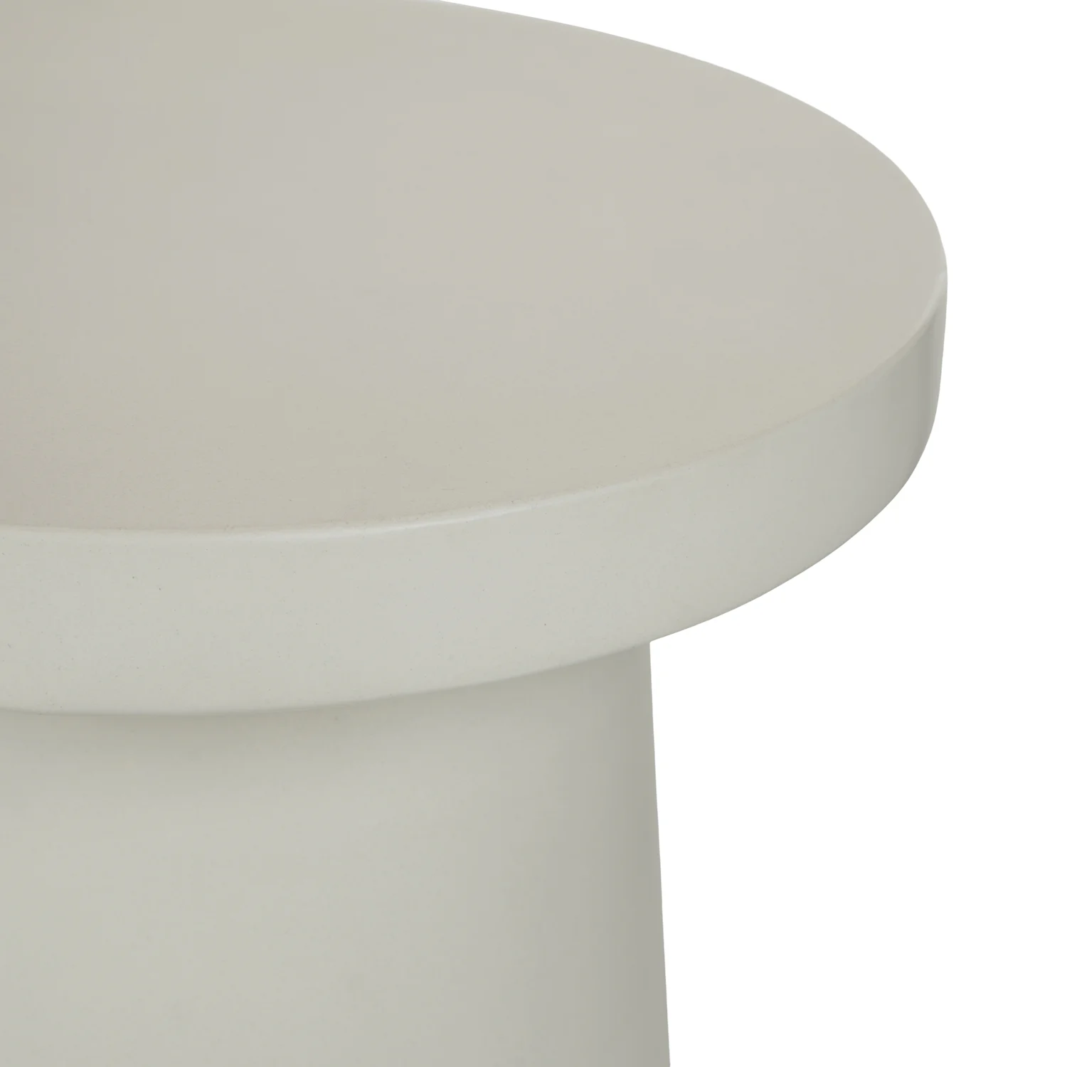 Cabeo Tall Concrete Side Table - White